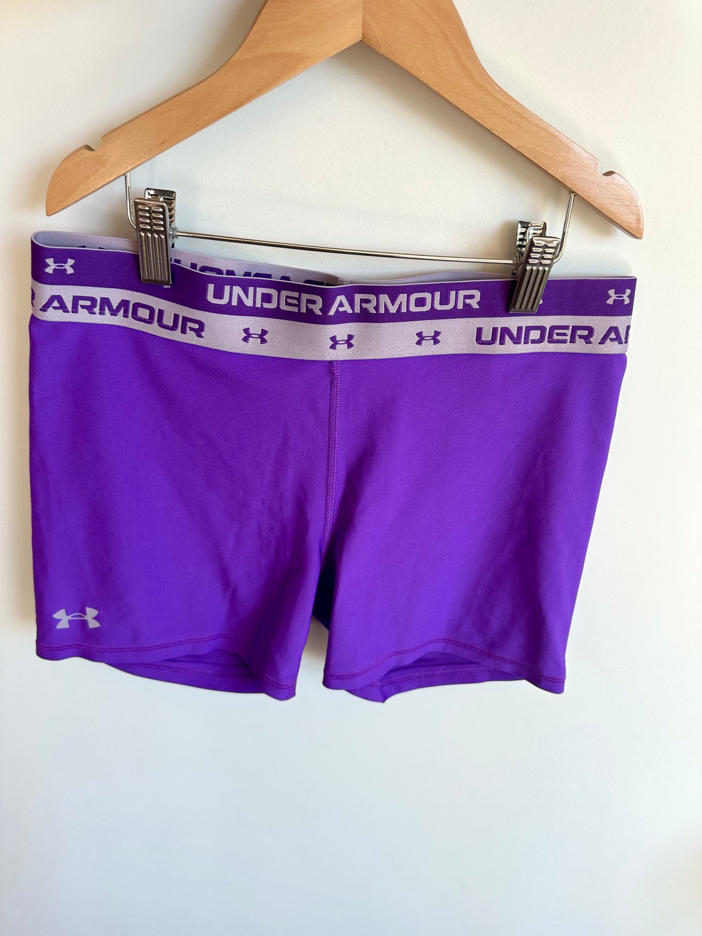 Under Armour Purple Active Shorts / (YLG) 14-16 years