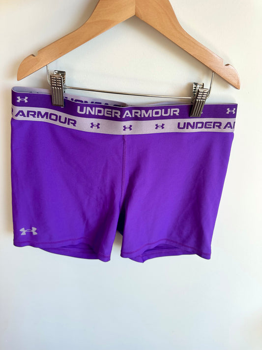 Under Armour Purple Active Shorts / (YLG) 14-16 years