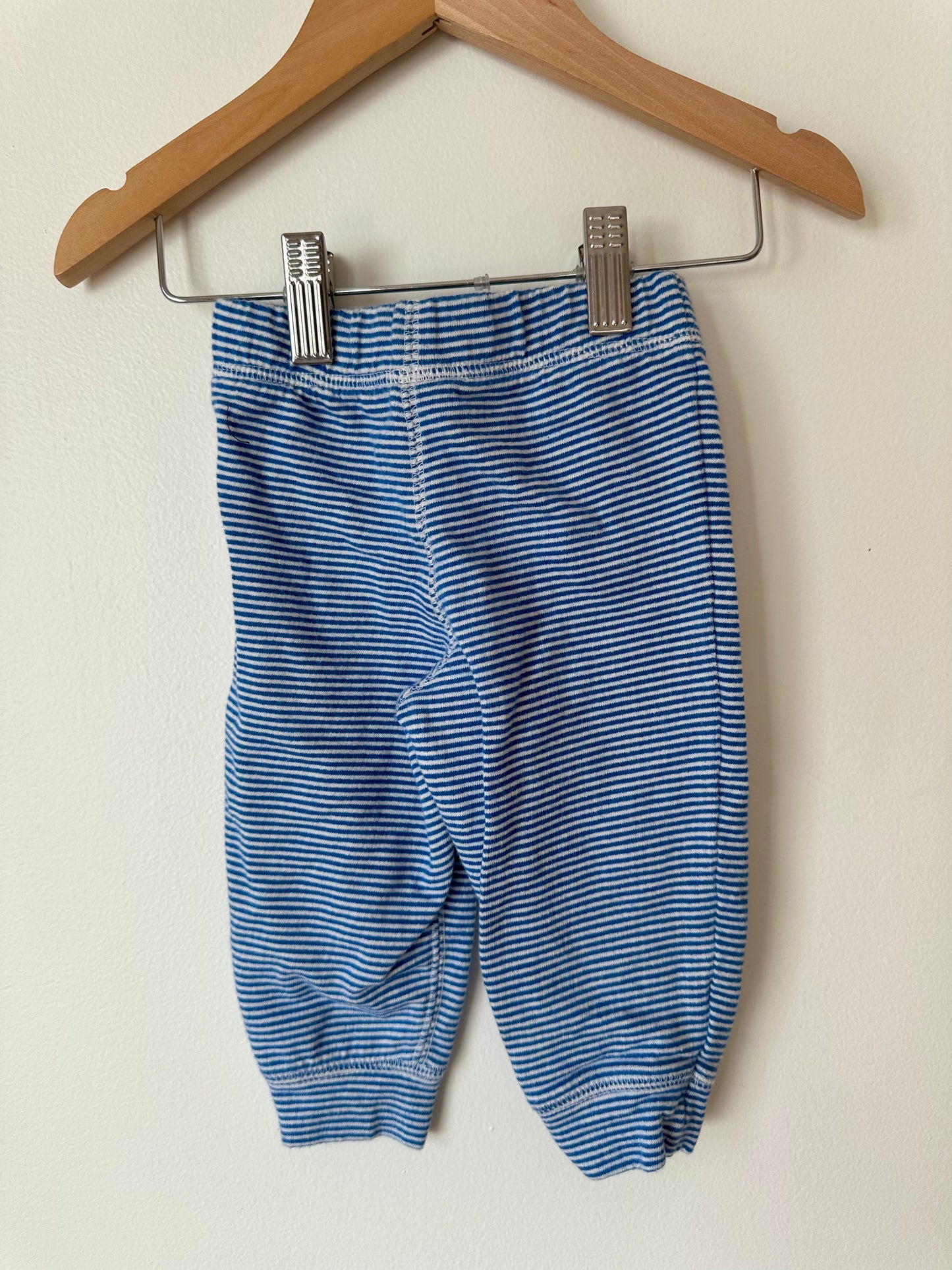 Blue Striped Pants / 9m