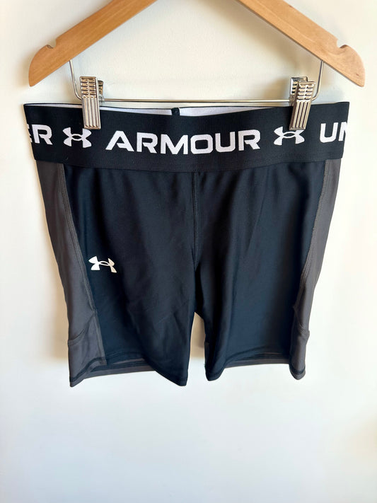 Under Armour Black + Grey Biker Shorts (With Tags) / (YLG) 14-16 years