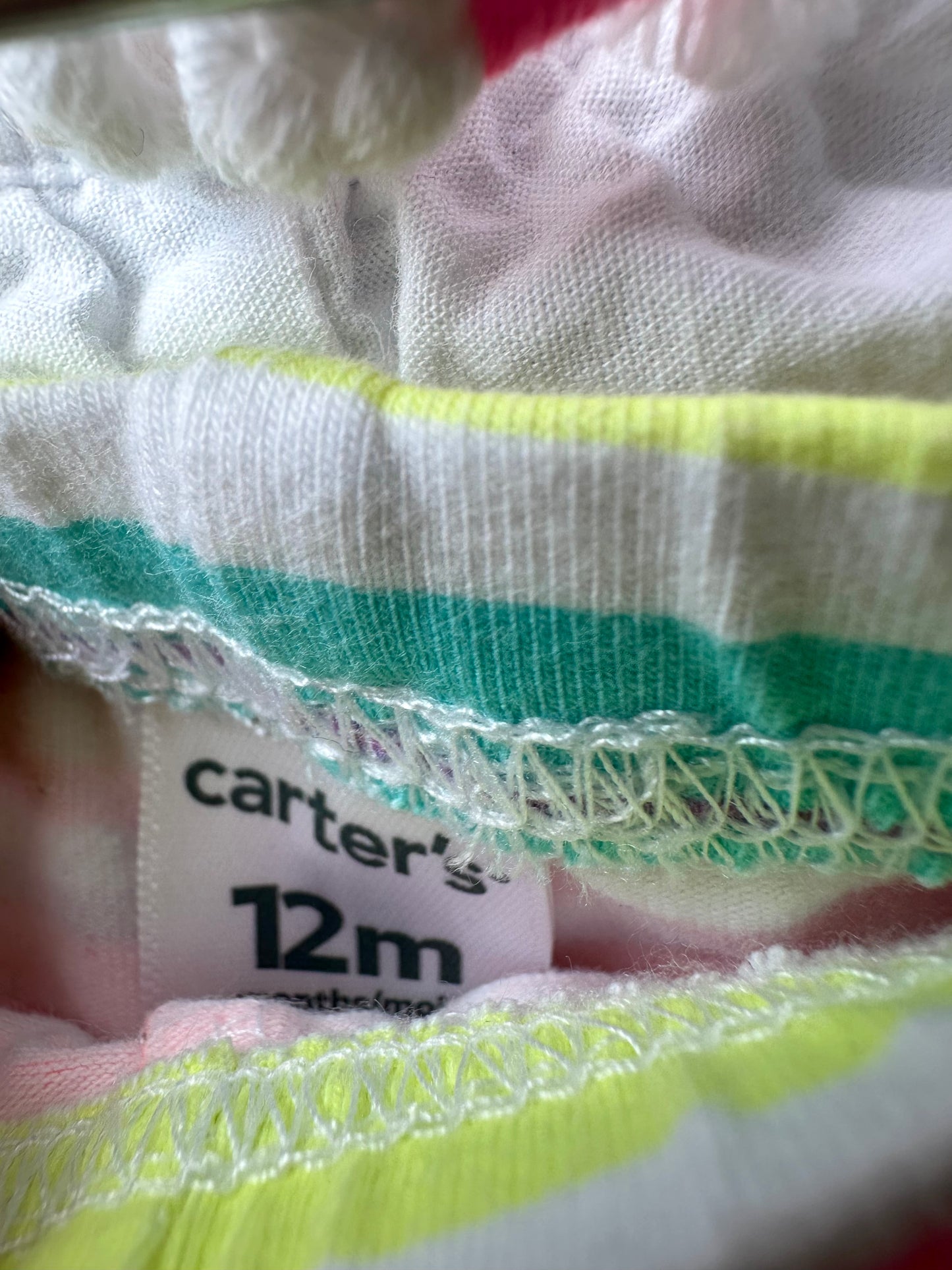 Striped Biker Shorts / 12m