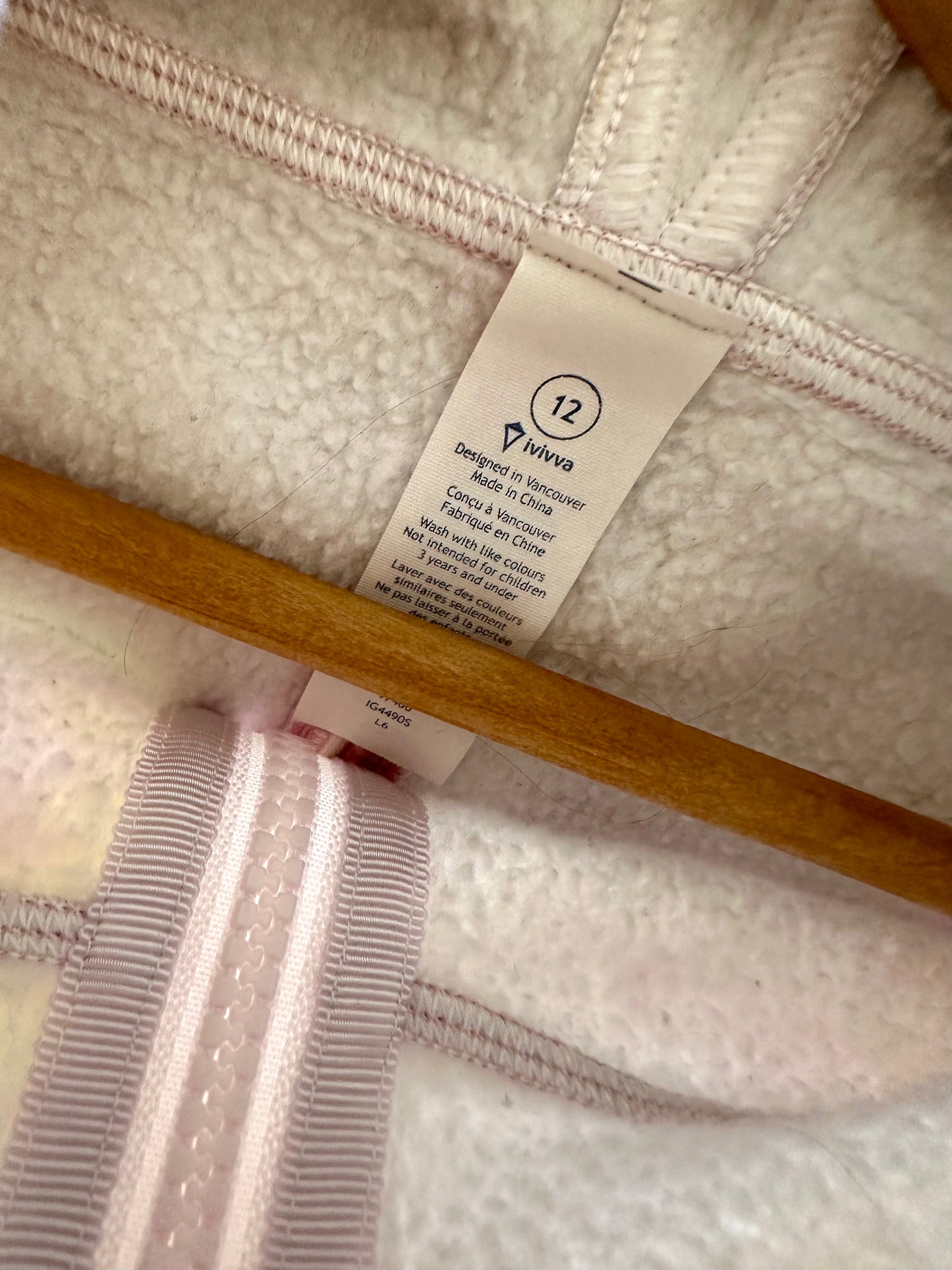 Ivivva by Lululemon Pink + Yellow Hoodie / 12 years