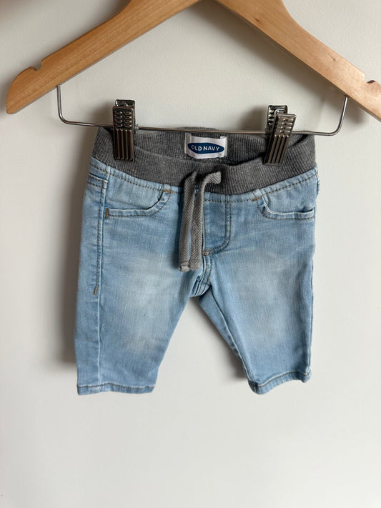 Blue Jeans Elastic Waist / 3-6m