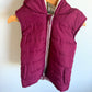 Burgundy Hood Vest / 7 years