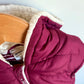 Burgundy Hood Vest / 7 years