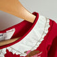Red Doggie Pocket Dress / 6-8 years