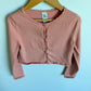 Coral Scalloped Hem Cardigan / 5 years