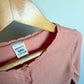 Coral Scalloped Hem Cardigan / 5 years