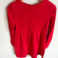 Red Doggie Pocket Dress / 6-8 years
