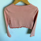 Coral Scalloped Hem Cardigan / 5 years