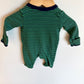 Racoon Green Stripe Sleeper / 0m