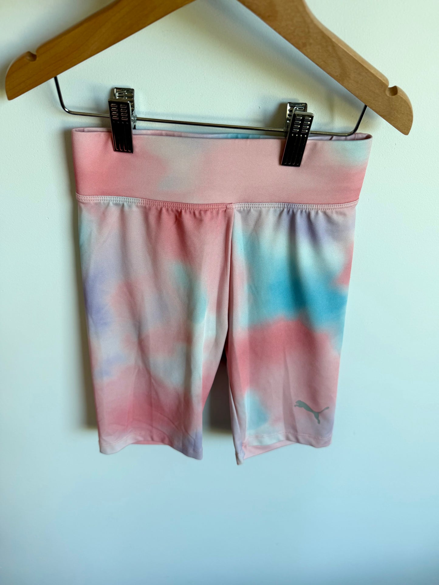 Puma Pastel Tie Dye Biker Shorts / 7 years