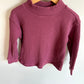 Plum Waffle Knit Long Sleeve / 4T