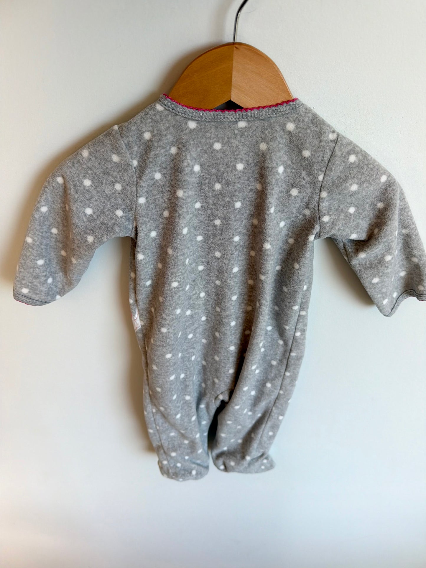Grey Dotted Dog Sleeper / 6m