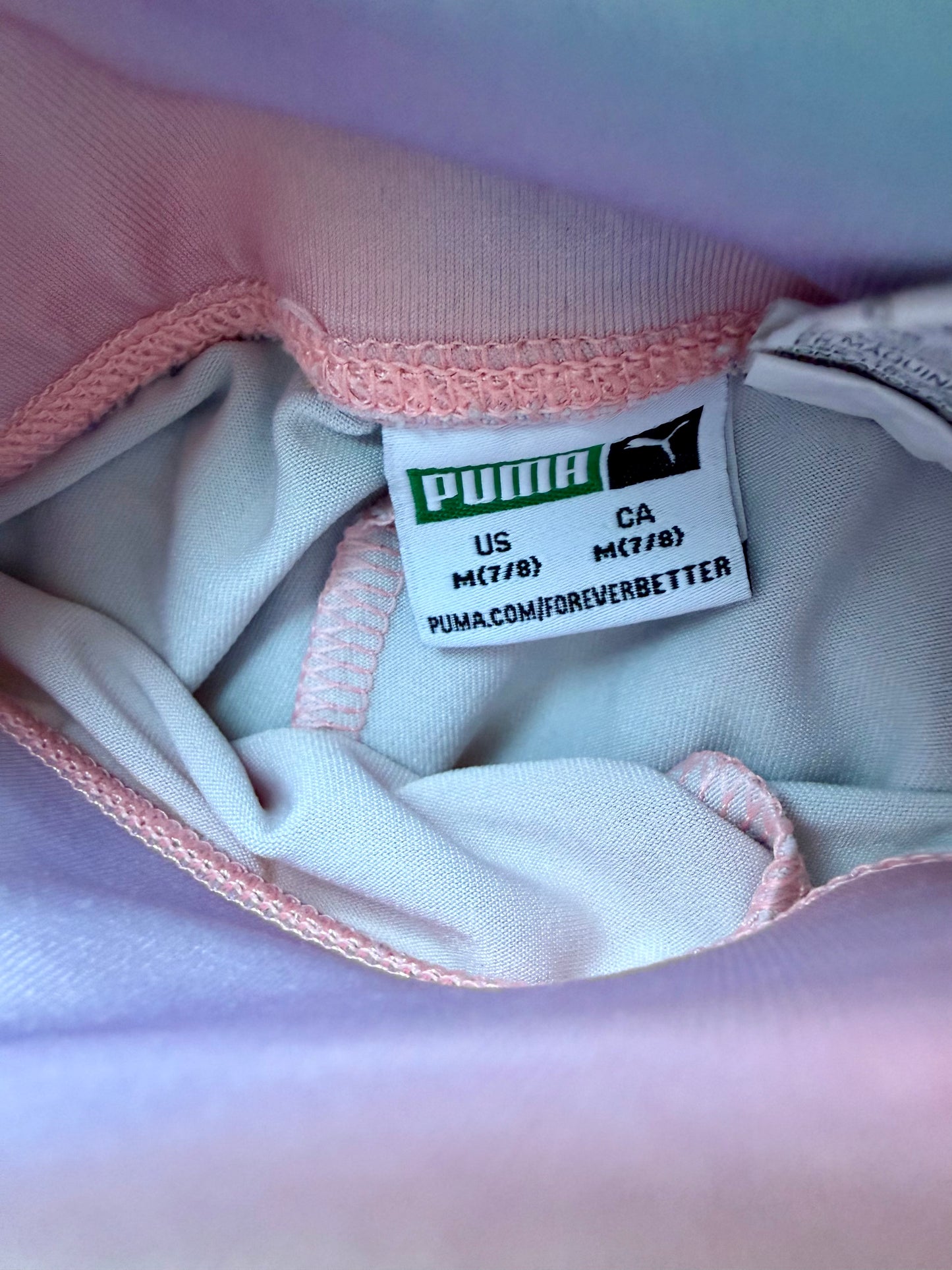 Puma Pastel Tie Dye Biker Shorts / 7 years