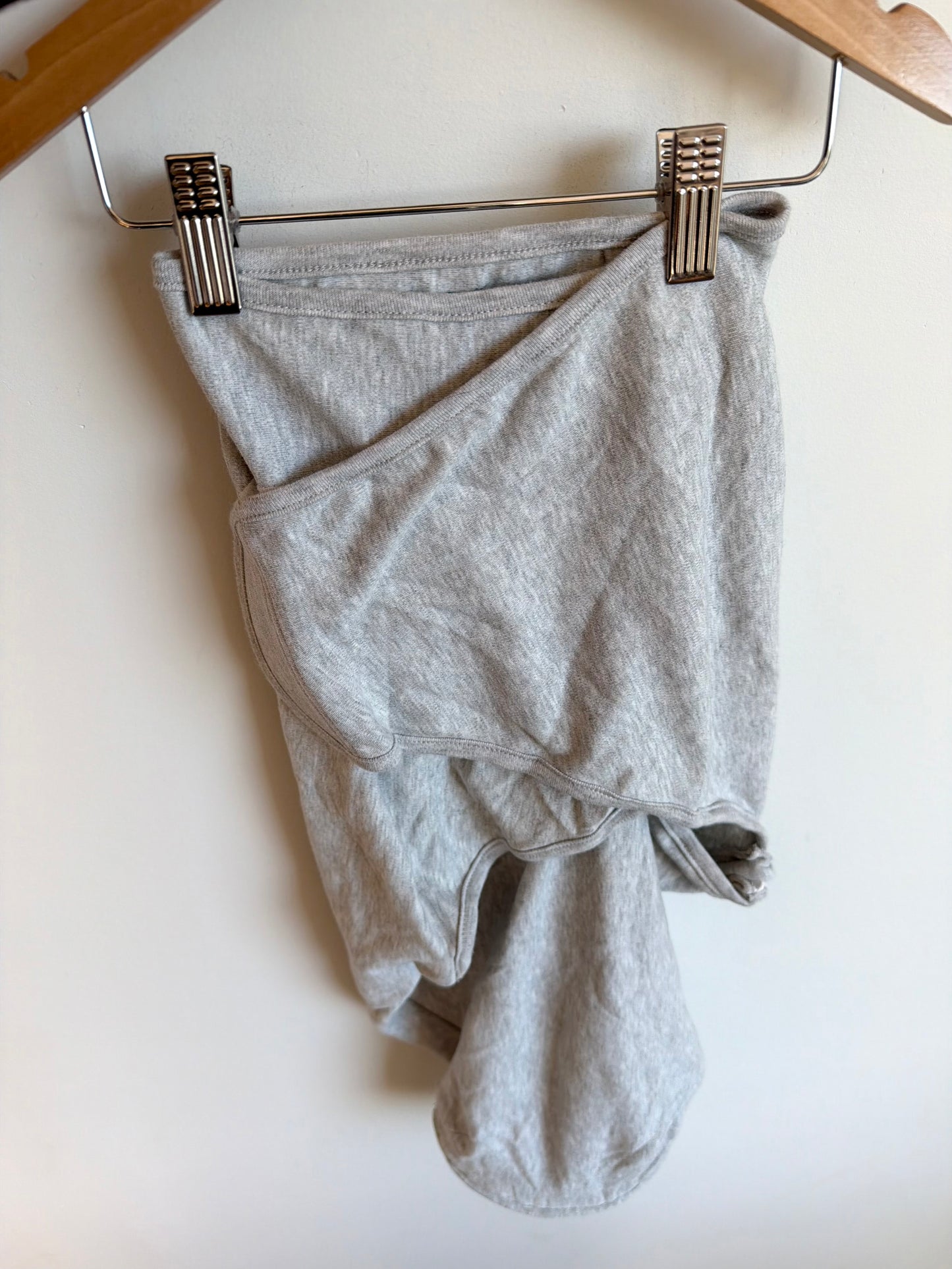 Grey Zipper Sleep Sack / 4-6m