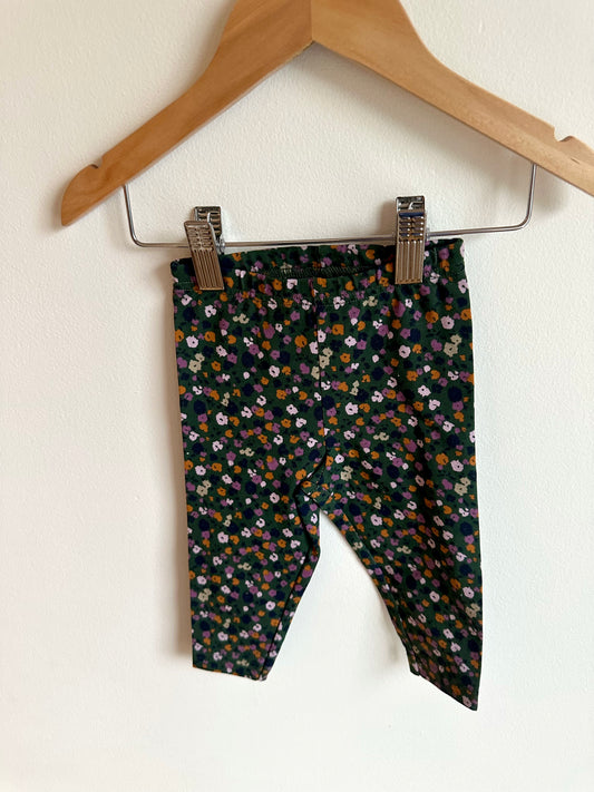 Dark Floral Leggings / 9m