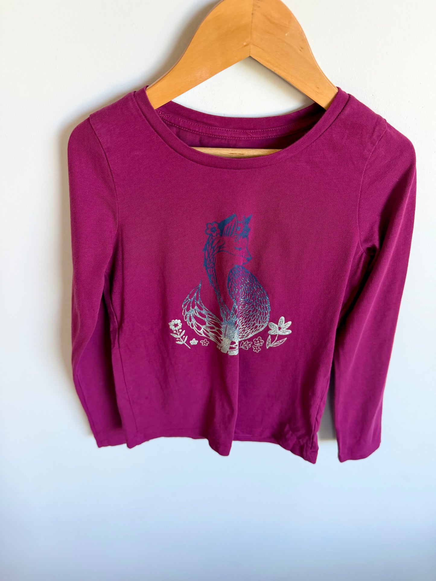 Sparkle Fox Long Sleeve Top / 7 years