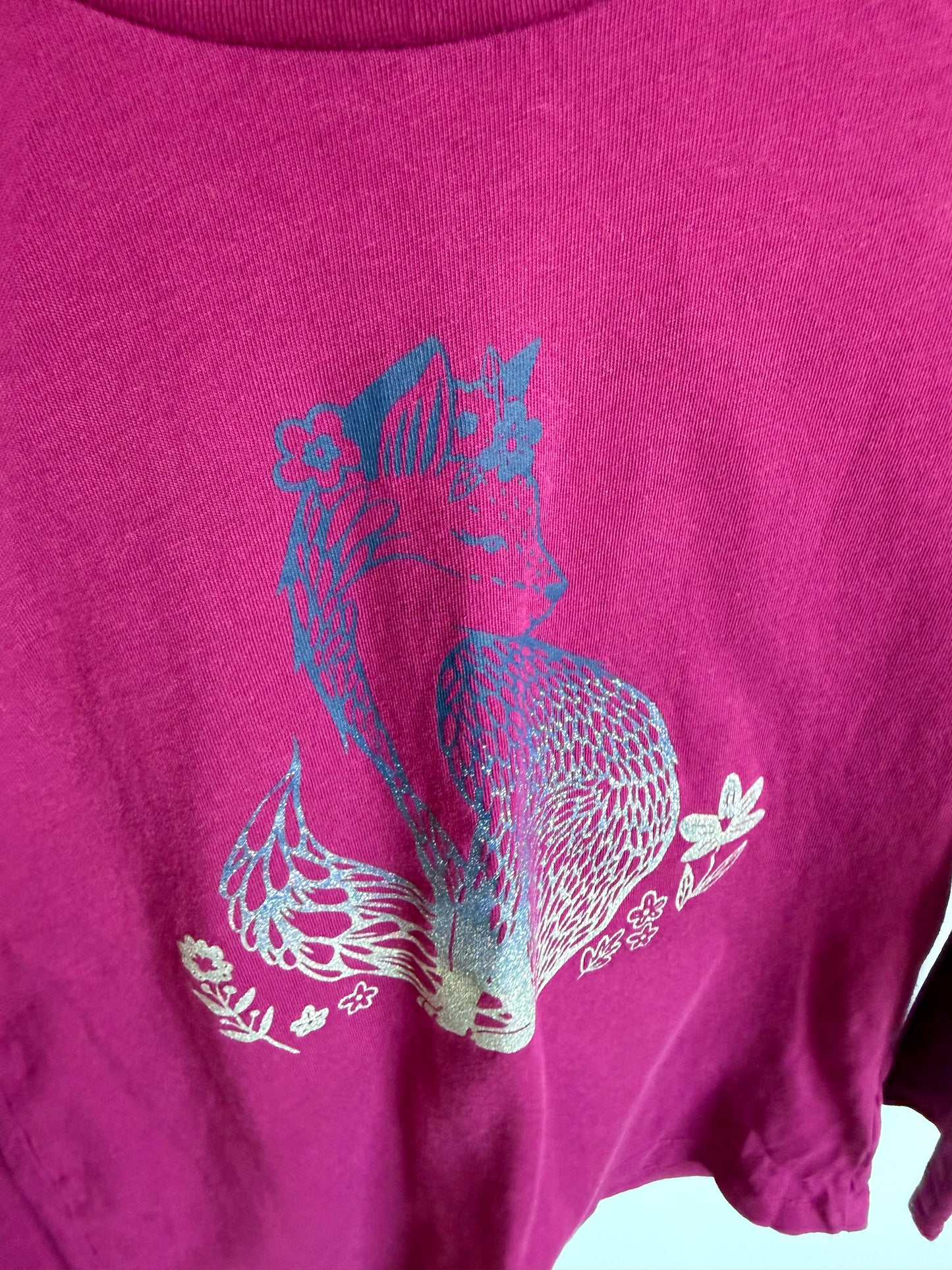 Sparkle Fox Long Sleeve Top / 7 years