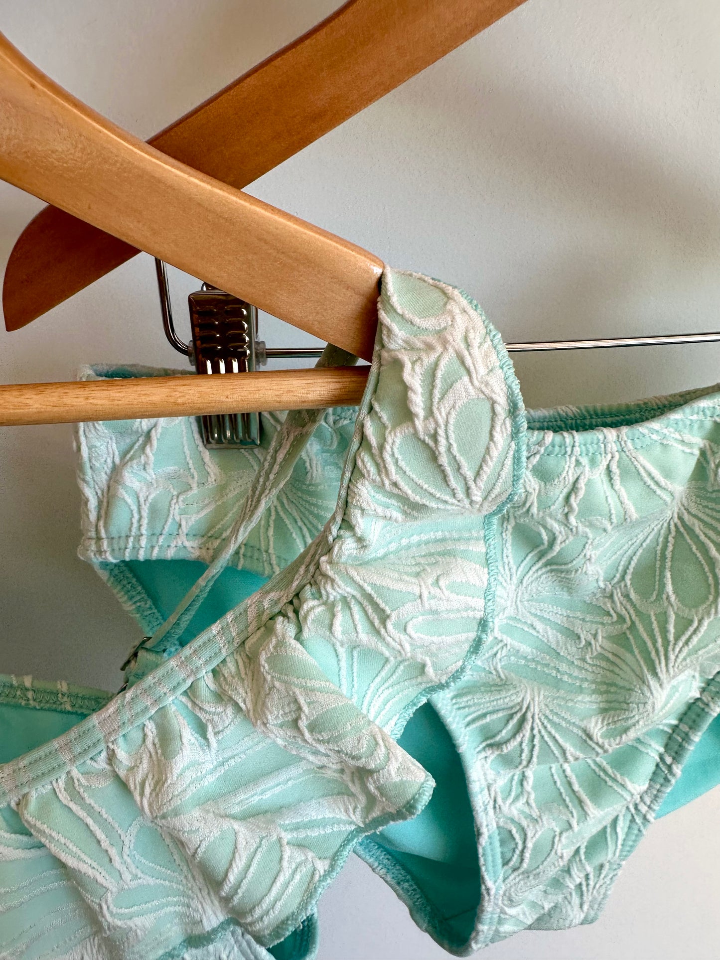 Abercrombie Green Two Piece Swimsuit / 13-14 years