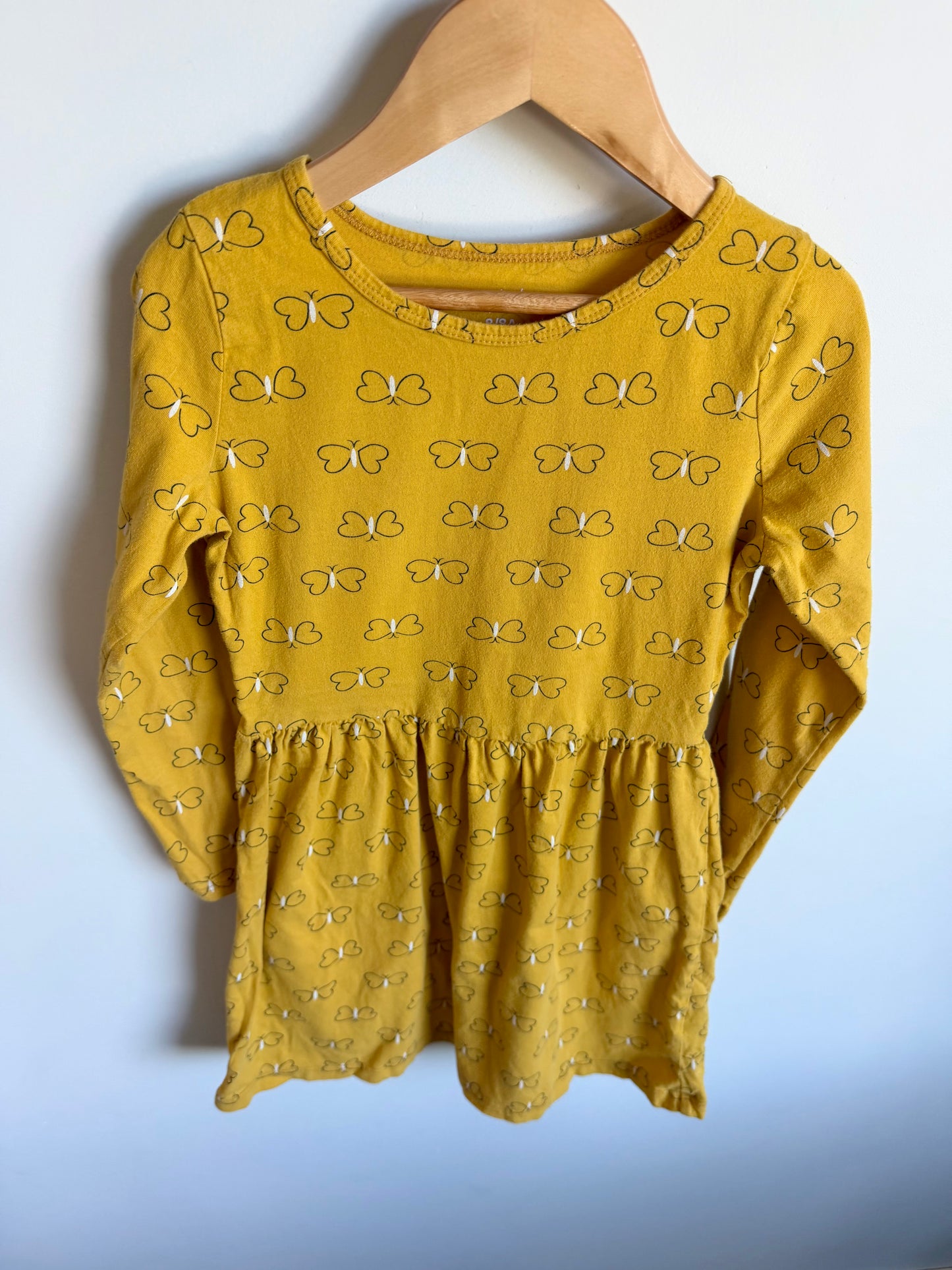 Butterfly Yellow Dress / 8 years