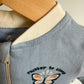 Blue Butterfly Zip Sleeper / 3-6m