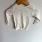 Heart White Cotton Top / 6-12m