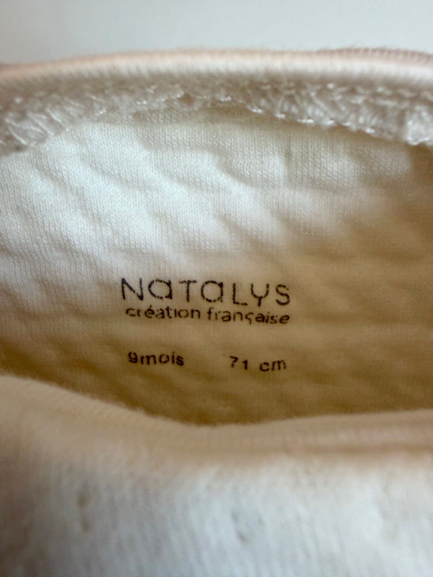 Fawn White Wrap Sweater / 6-9m