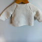 Fawn White Wrap Sweater / 6-9m