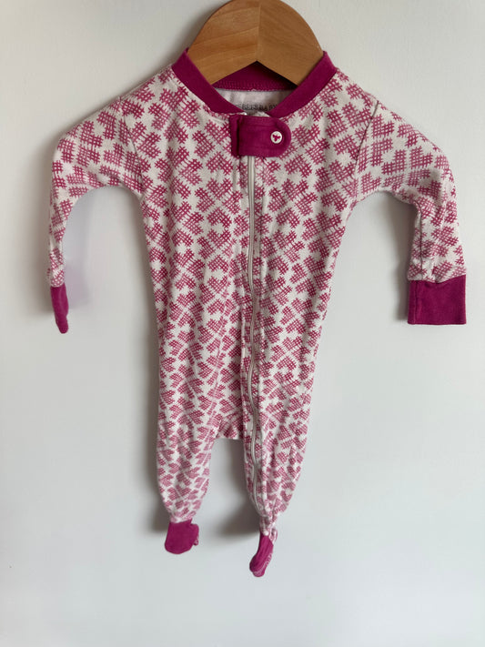 Burt's Bees Pink Sleeper (PLAY) / 3-6m