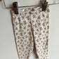 Cream Floral Leggings / 12m