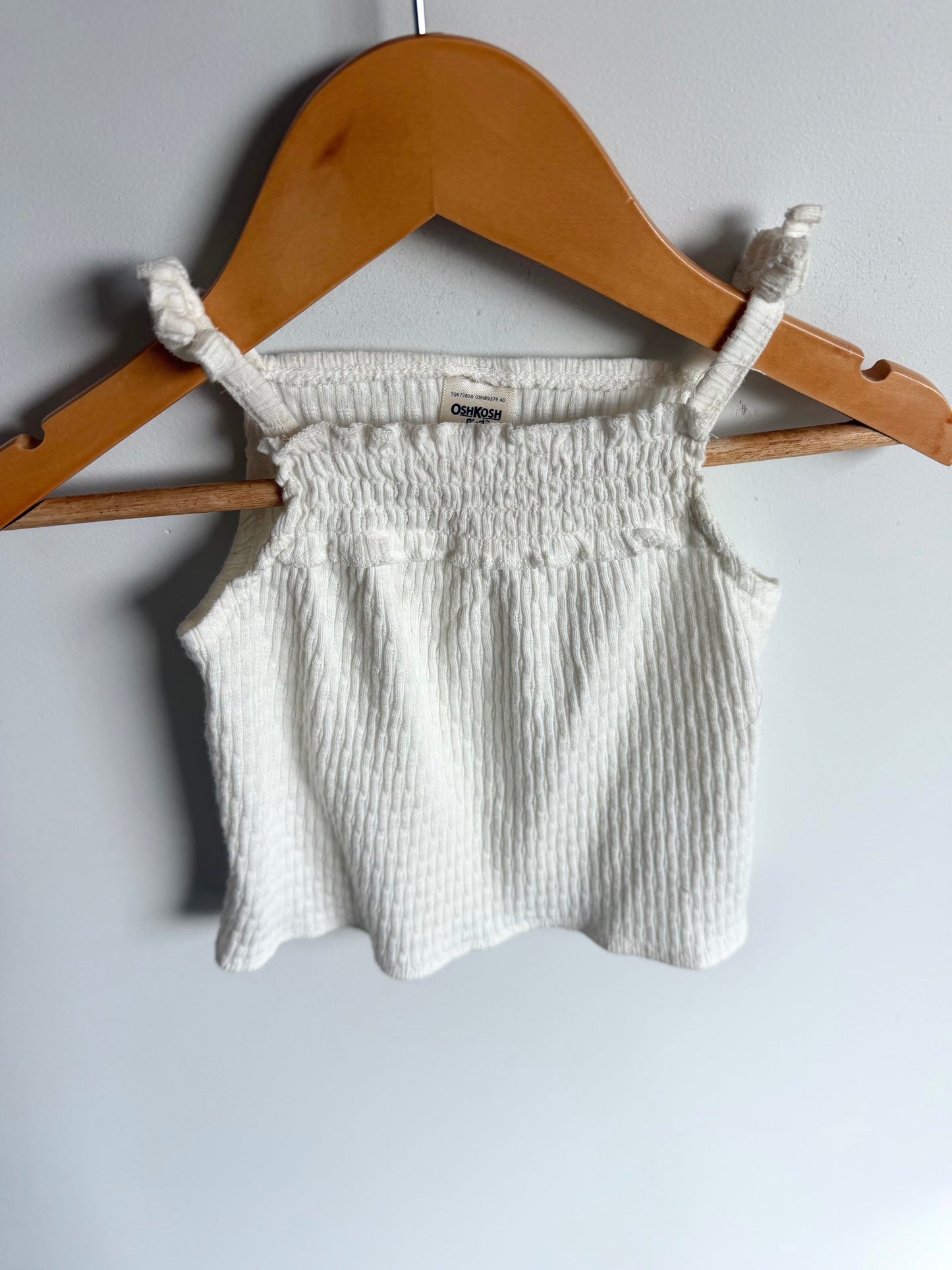 White Bow Strap Top / 12m