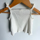 White Bow Strap Top / 12m