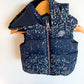 Zara Dotted Puffy Hood Vest / 6-9m