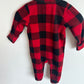 Fleece Buffalo Plaid Sleeper / 3-6m