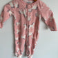 Fleece Pink Unicorn Sleeper / 3-6m