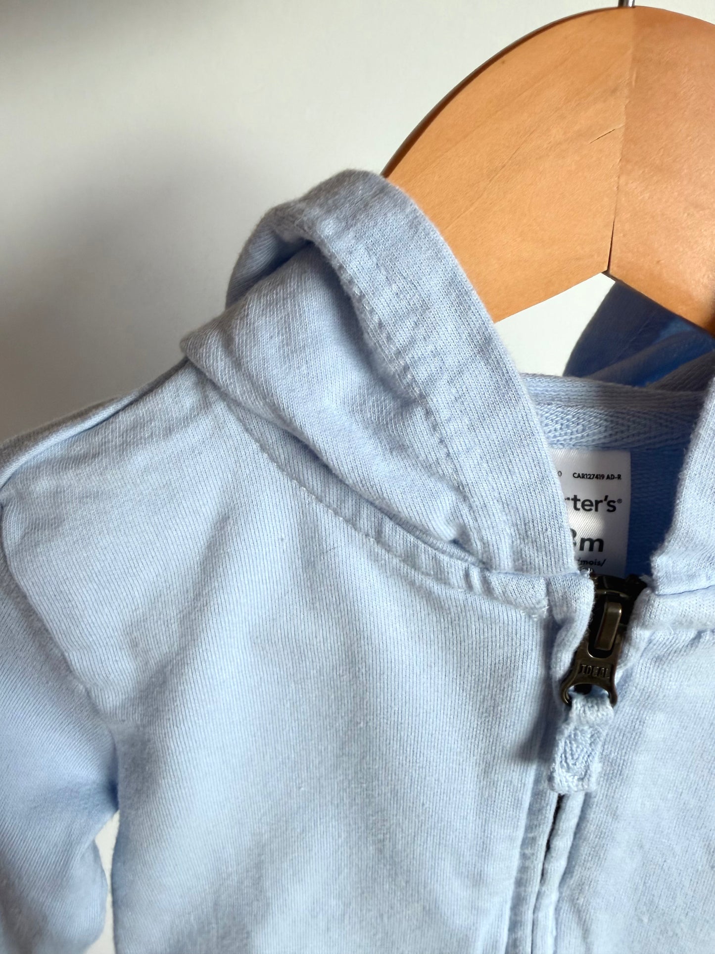 Dusty Blue Hoodie Sweater / 18m