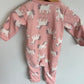 Fleece Pink Unicorn Sleeper / 3-6m