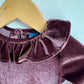 Plum Velvet Bodysuit / 6-12m