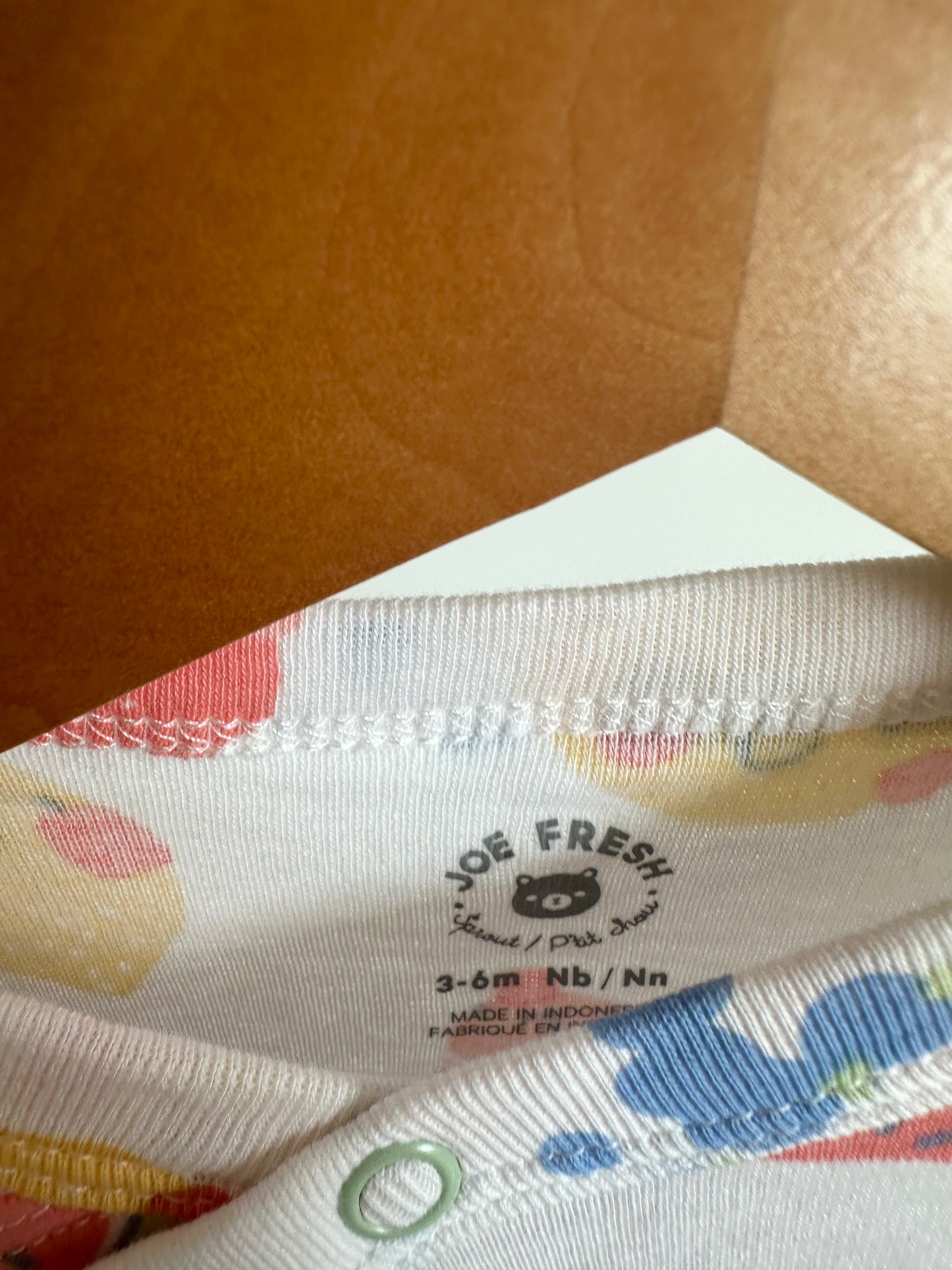 Fruit Side Snap Sleeper + Toque Set / 3-6m