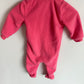 Pink Reindeer Fleece Sleeper / 6m