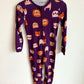 Purple Animal Faces Footless Sleeper / 5 years