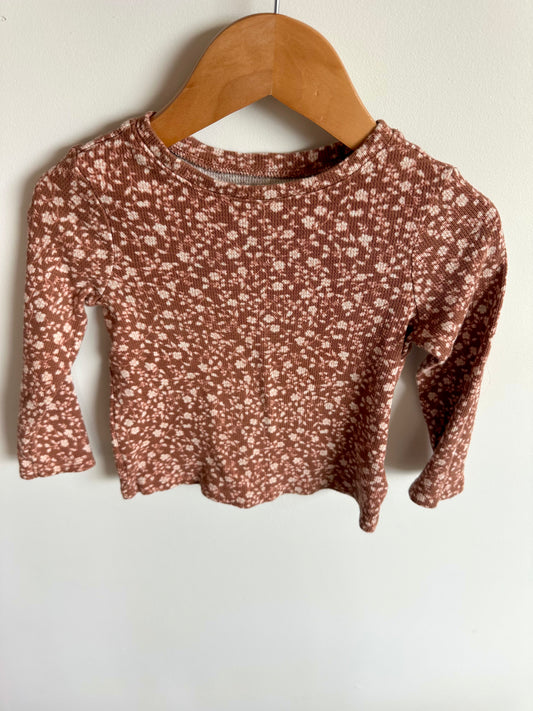 Blush Floral Knit Long Sleeve / 2-3T