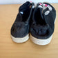 Justice Slide On Black Shoes / Size 12 Little Kid (No Shipping)