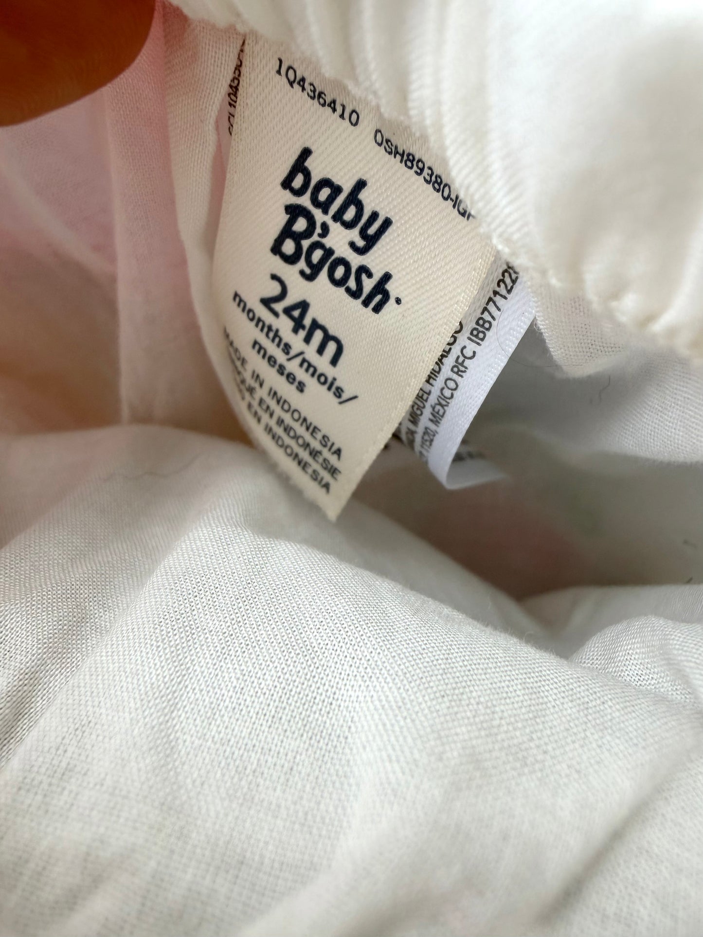 White Cotton Bloomers / 24m