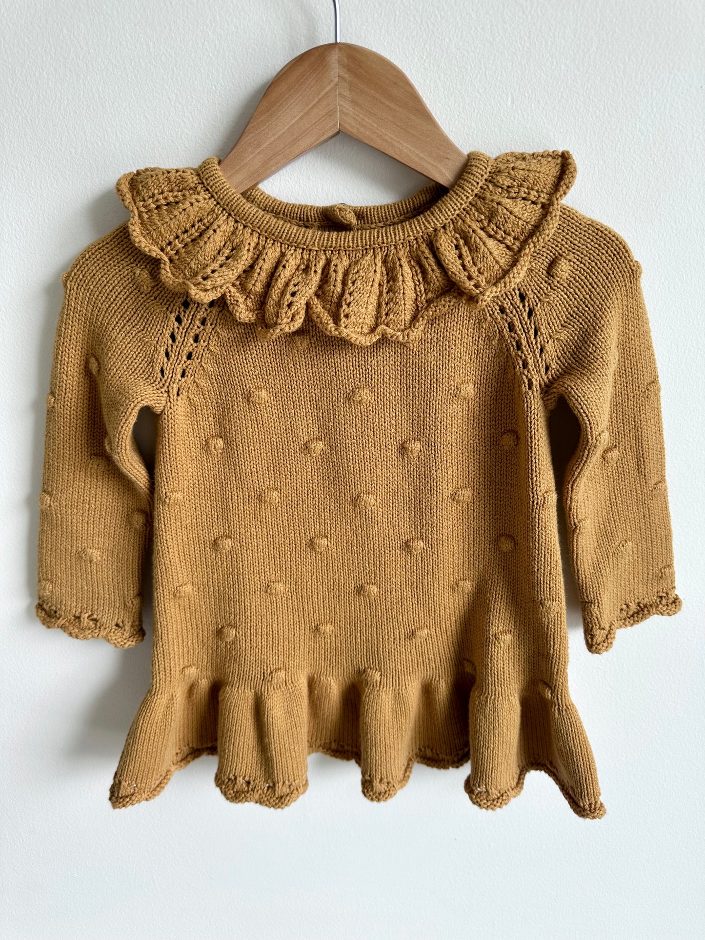 Knit Caramel Dress / 6-9m