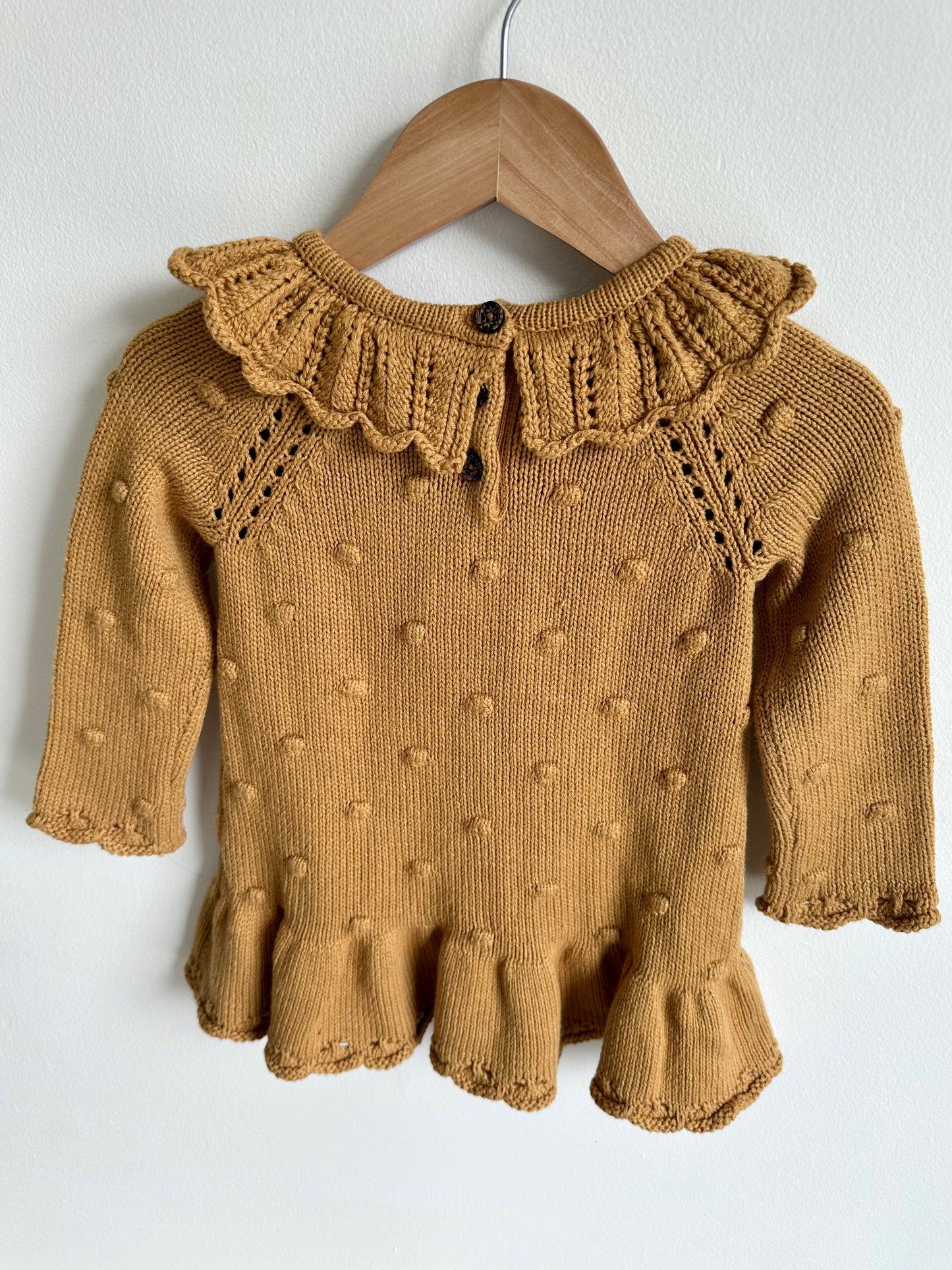 Knit Caramel Dress / 6-9m