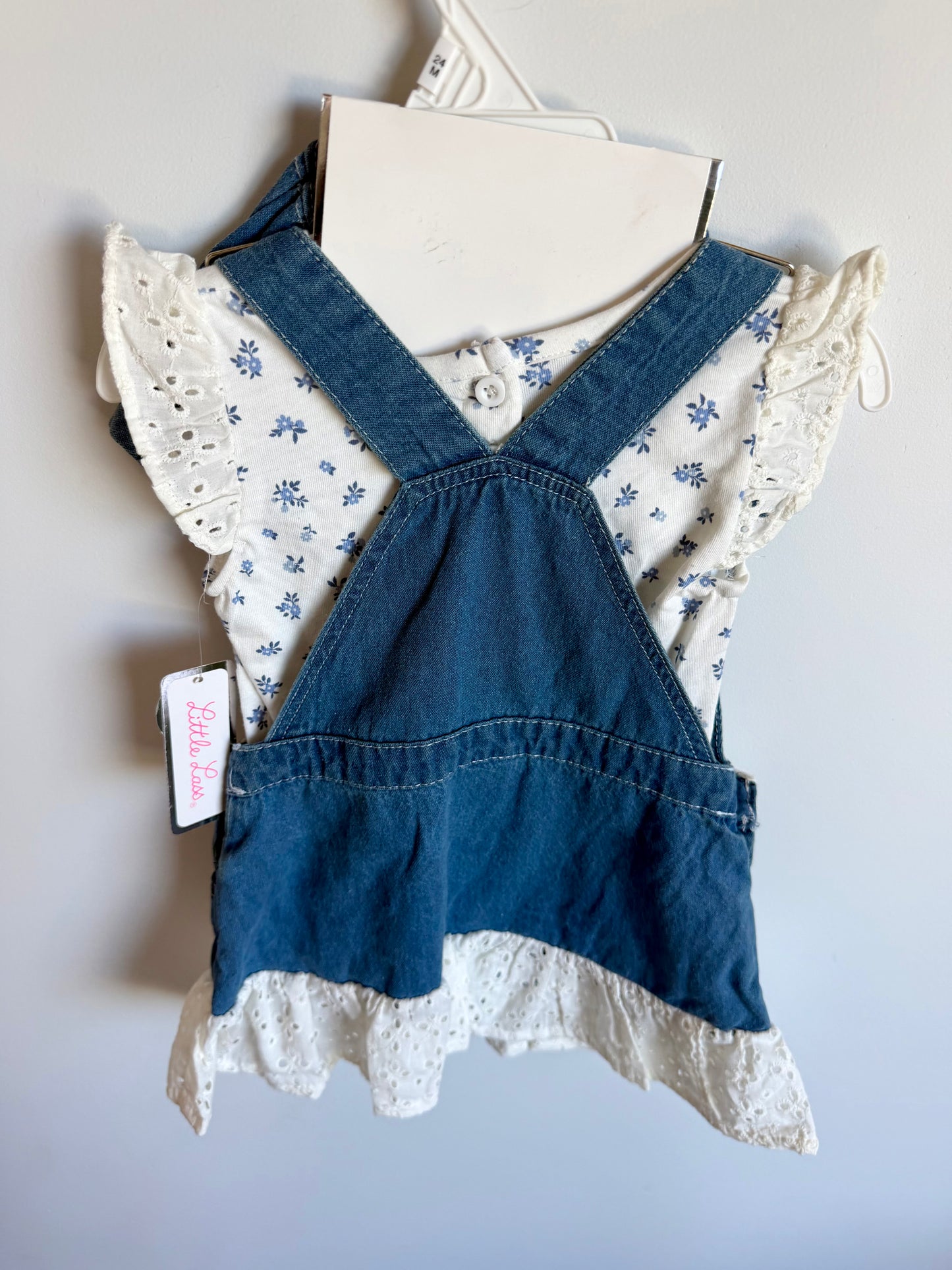 Bodysuit, Dress and Bucket Hat Set (With tags) / 24m