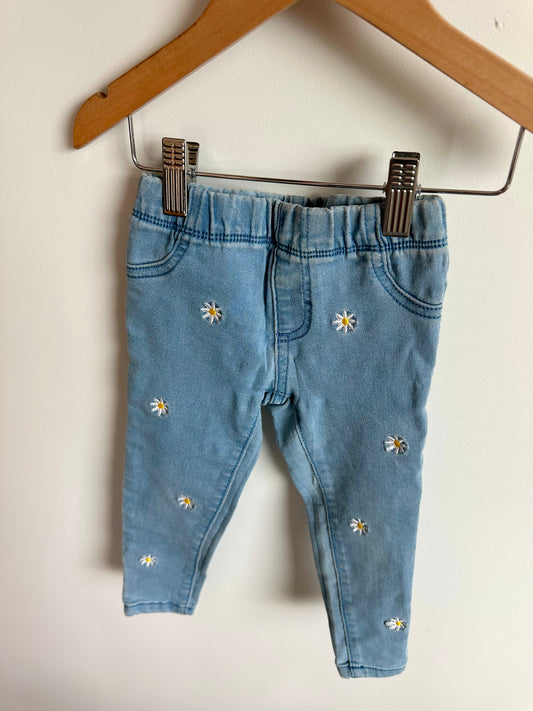 Chambray Daisy Pants / 3T