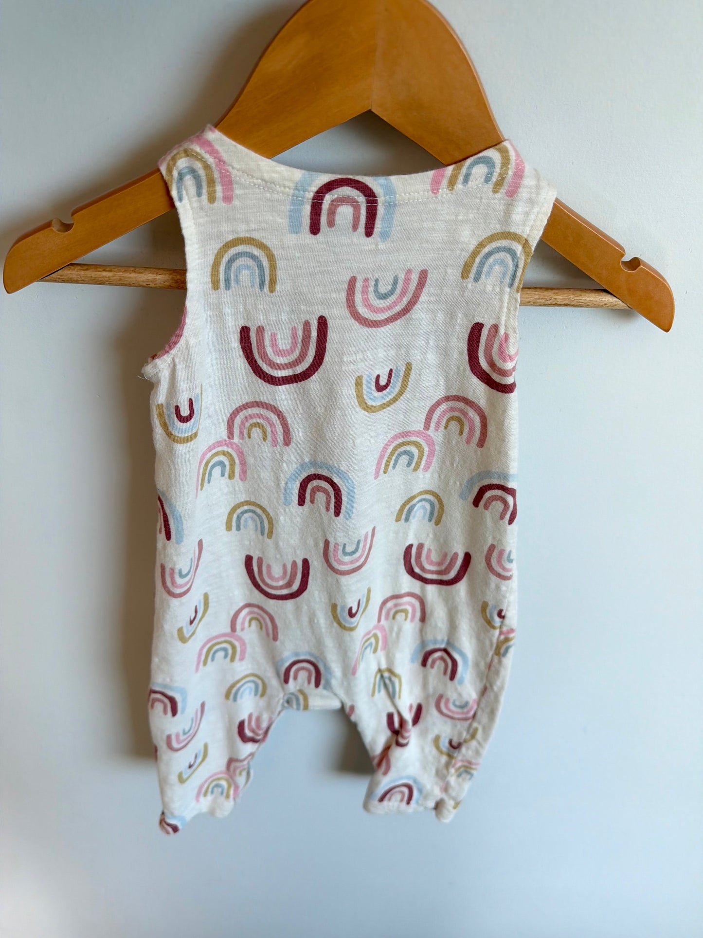 Rainbow Cream Jumpsuit / 3-6m